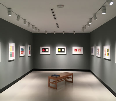 art gallery with frames