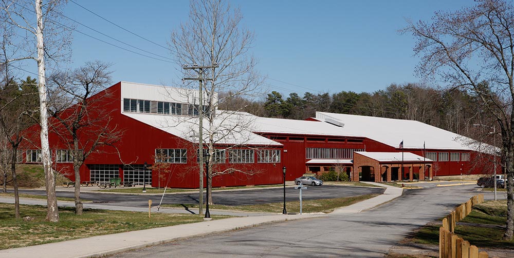 Kirby Fieldhouse in winter