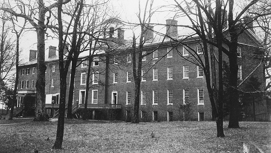 historic photo of Venable Hall, 1880s