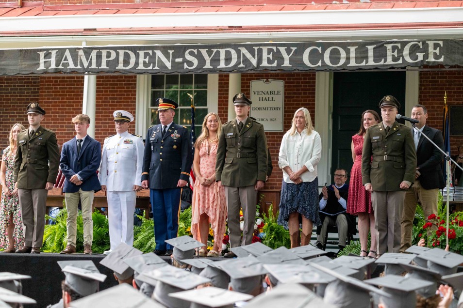 military commissioning at commencement