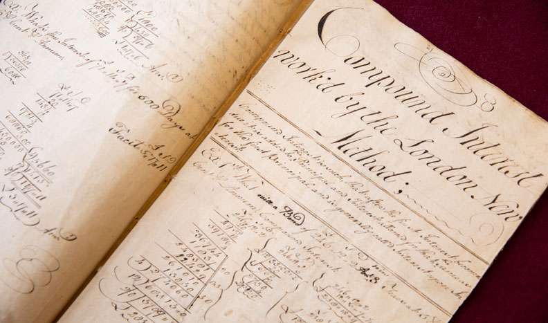 image of historic handwritten journal