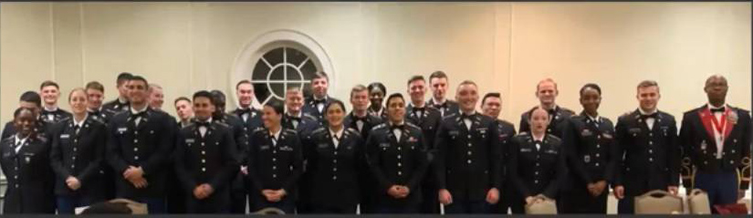 Battalion of commissioned ROTC cadets