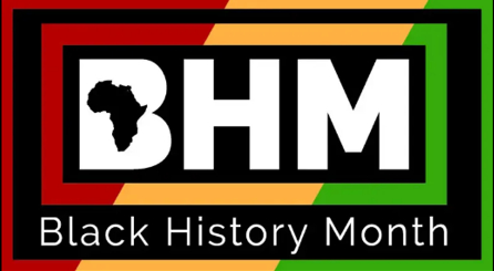 Black History Month logo graphic