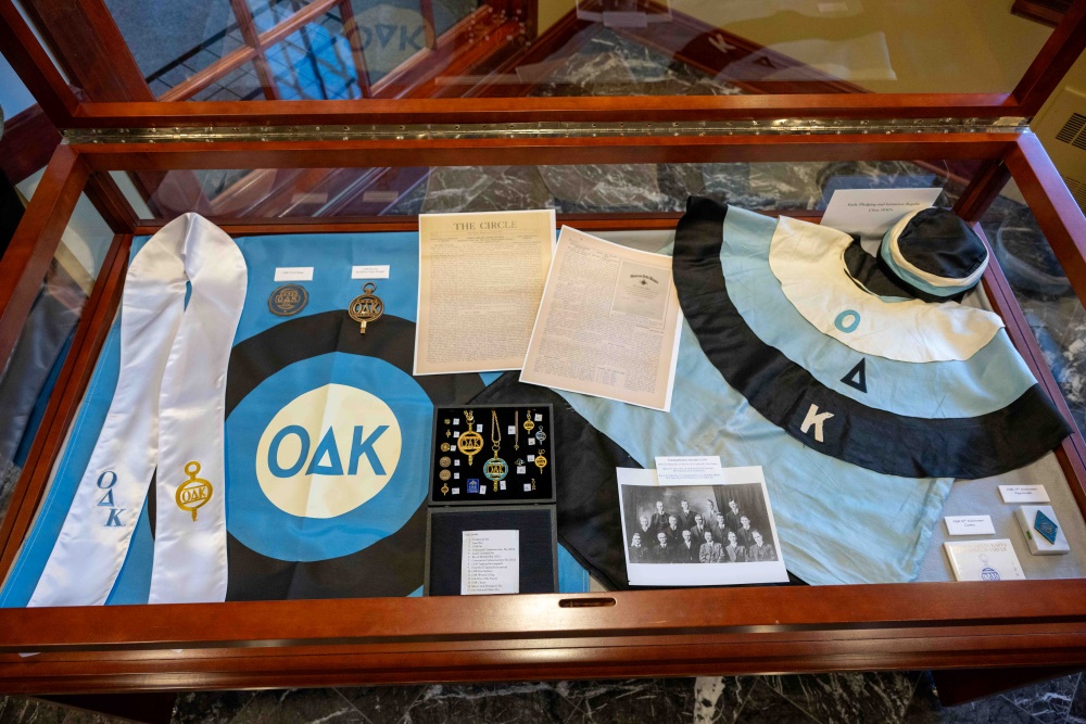 Omicron Delta Kappa centennial museum display